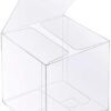 30 PCS Clear Favor Boxes,4 x 4 x 4 inch Plastic Clear Gift Boxes for Wedding,Birthday,Easter Mother's Father's Day Party