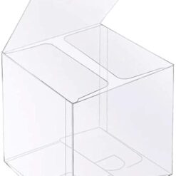 30 PCS Clear Favor Boxes,4 x 4 x 4 inch Plastic Clear Gift Boxes for Wedding,Birthday,Easter Mother's Father's Day Party