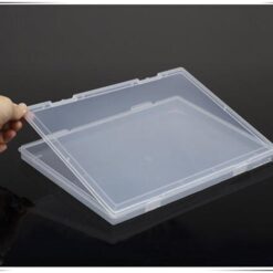 Portable A4 File Box Transparent Plastic Box Document Paper Protector Desk Paper Organizers Case PP Storage Collections Container Magazine Organizers (1pcs(Available Dimension 11.8 x 8.3 x 0.8inch)