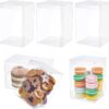 10pcs Clear Favor Box 4x4x6 Inches Plastic Gift Packing Box for Candy Choclate and Dessert, Baby Shower Party Treats, Valentine Festival Gift Packaging