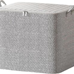 110L Large Storage Bags Non-woven Closet Organizer Comforter Under Bed Storage Zipper Totes Space Saver Luggage